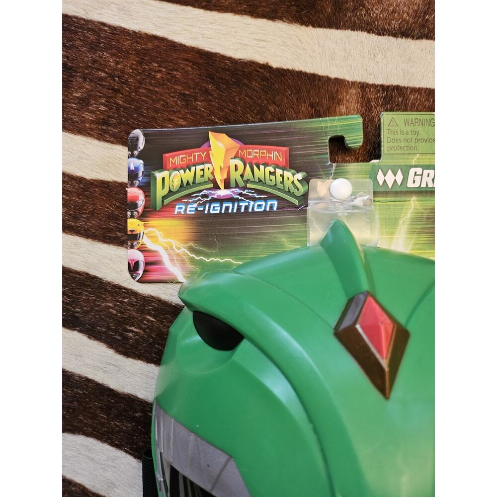 Power Rangers Mighty Morphin Re-Ignition Green Ranger Mask - Picture 3 of 5